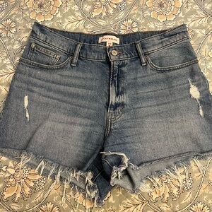 Lucky Brand Blue Jean Shorts Distressed Cut-Off